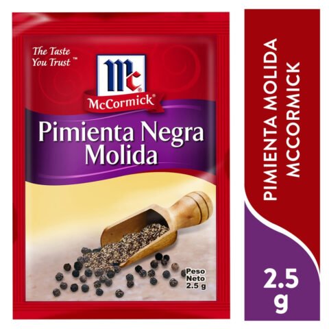 Pimienta Negrra Molida Mccormick - 2.5 g Pimienta Negrra Molida Mccormick - 2.5Gr