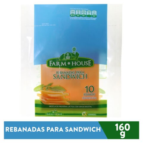 Queso Farm House Americano Análogo 10 Rebanadas - 160 g