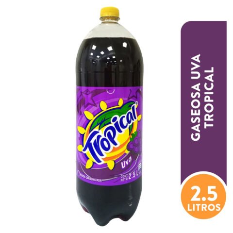 Refresco gaseoso Tropical sabor uva - 2.5 L
