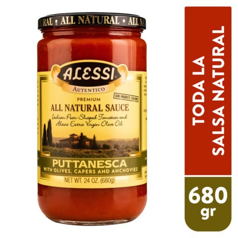 Salsa Alessi De Tomate Puttanesca Salsa de tomate Alessi tipo puttanesca - 680 g