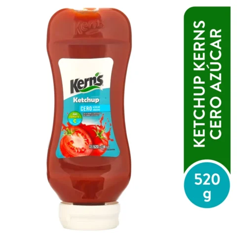 Salsa Kerns de tomate ketchup - 520 g Salsa Ketchup Kern's Cero Azúcar - 520 g