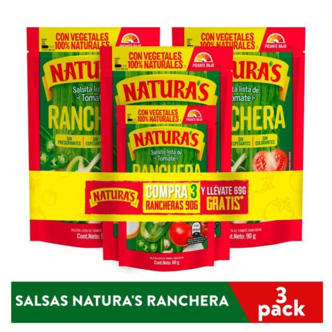 Salsas Natura's Ranchera 3 pack - 90 g