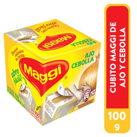 Sazonador Cubito Ajo y Cebolla MAGGI 25 Unidades - 4 g