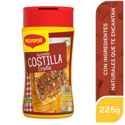 Sazonador Maggi Costilla Criolla Tarro - 225g Consome Maggi Costilla Shaker - 225 g