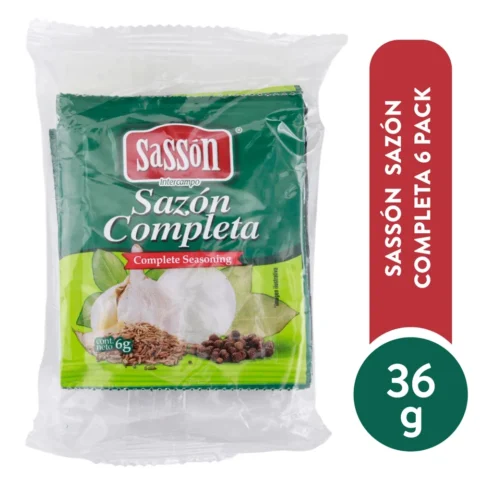 Sazonador Sassón completa 6 pack - 36 g