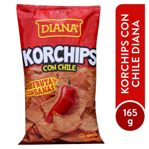 Snack Diana Korchips Con Chile - 165 g