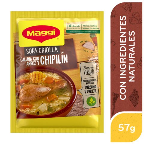 Sopa Maggi Criolla Gallina Con Arroz Y ChipilÍn Sobre - 57g