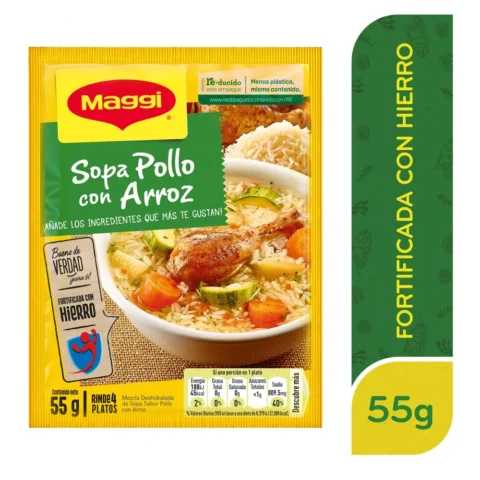 Sopa Maggi De Pollo Con Arroz Sobre - 55g