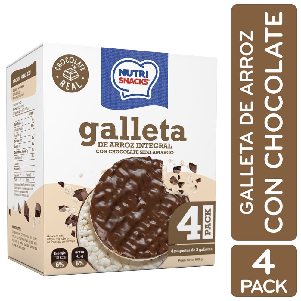 Sv Galletas Nutrisnack Arroz Cho 100gr