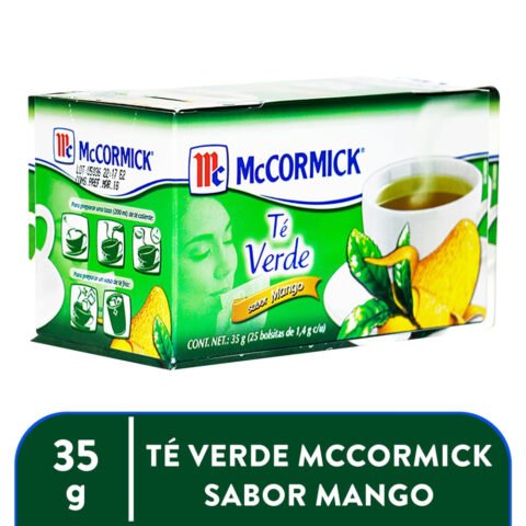 Té Verde Sabor Mango Mccormick 25 Sobres - 35 g