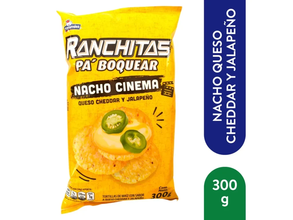 Nacho Cinema Ranchita sabor a queso cheddar y jalapeño - 300 g