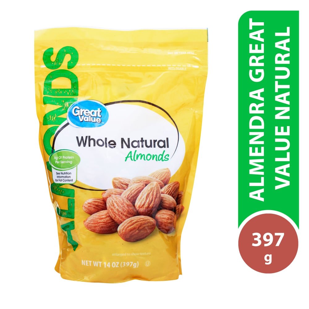 Almendra Great Value Natural 397 g