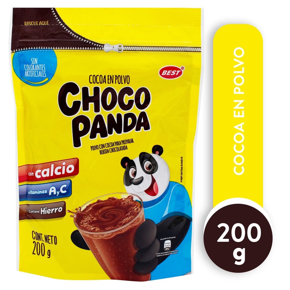 Bebida Best Chocopanda Cocoa En Polvo Doy Pack 200 g