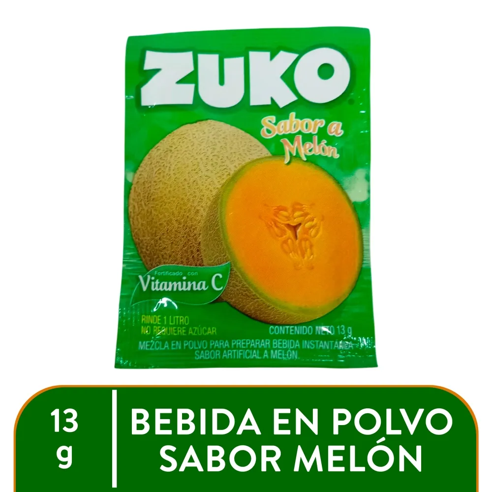 Bebida en Polvo Zuko Melon - 13 g para comprar online en Estados Unidos