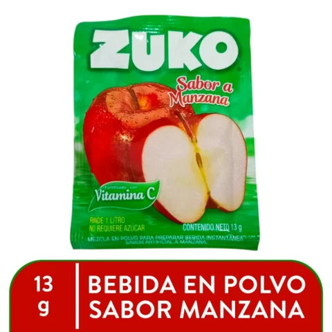 Bebida En Polvo Zuko Sabor Manzana - 13 g para comprar online en Estados Unidos