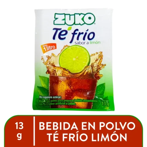 Bebida en polvo Zuko Té Frio Limón - 13 g para comprar online en Estados Unidos