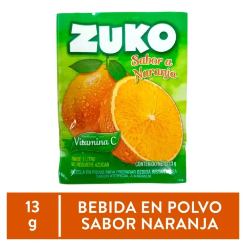Bebida Instantánea Zuko Naranja - 13 g para comprar online en Estados Unidos