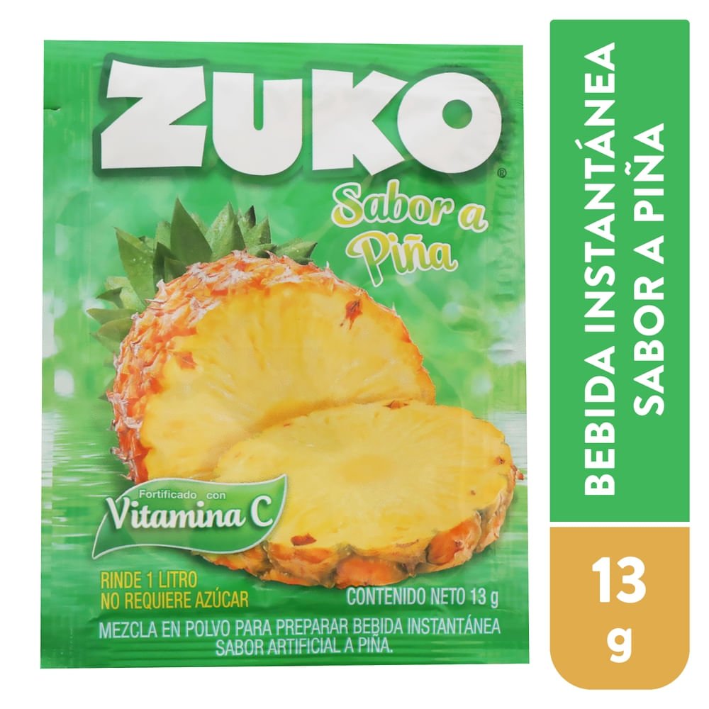 Bebida Zuko Sabor A Piña - 13 g para comprar online en Estados Unidos