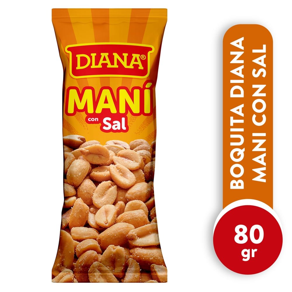 Boquita Diana Mani Con Sal - 80 g para comprar online en Estados Unidos