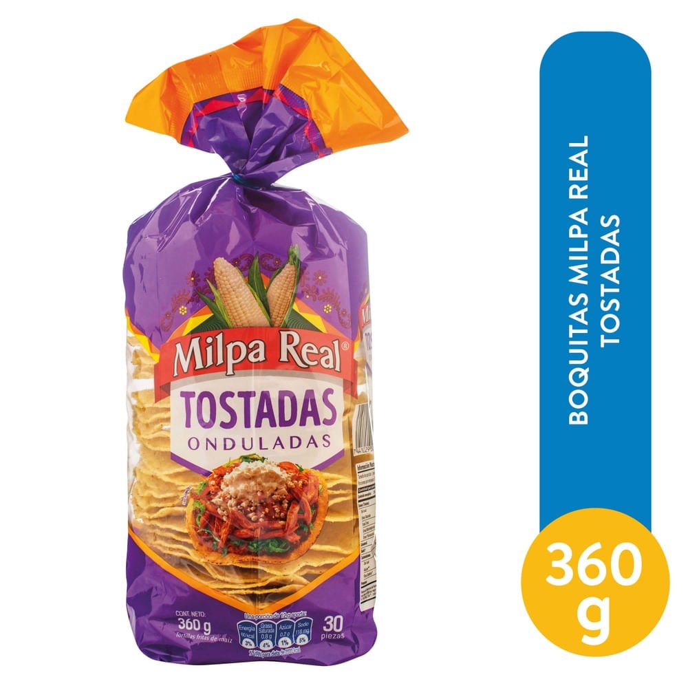 Boquitas Milpa Real tostadas onduladas - 360 g para comprar online en Estados Unidos