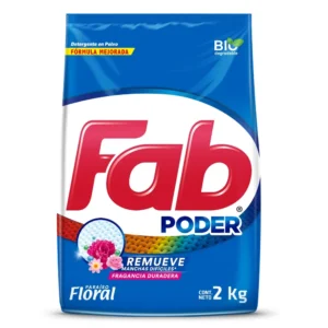 Detergente En Polvo Fab Paraiso Floral - 2000 g