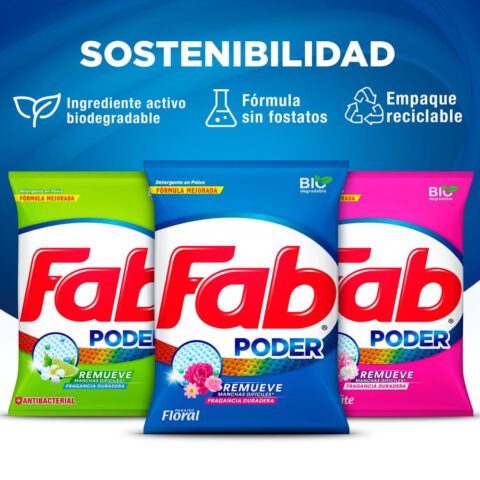 Detergente en Polvo Fab Paraíso Floral - 4500 g