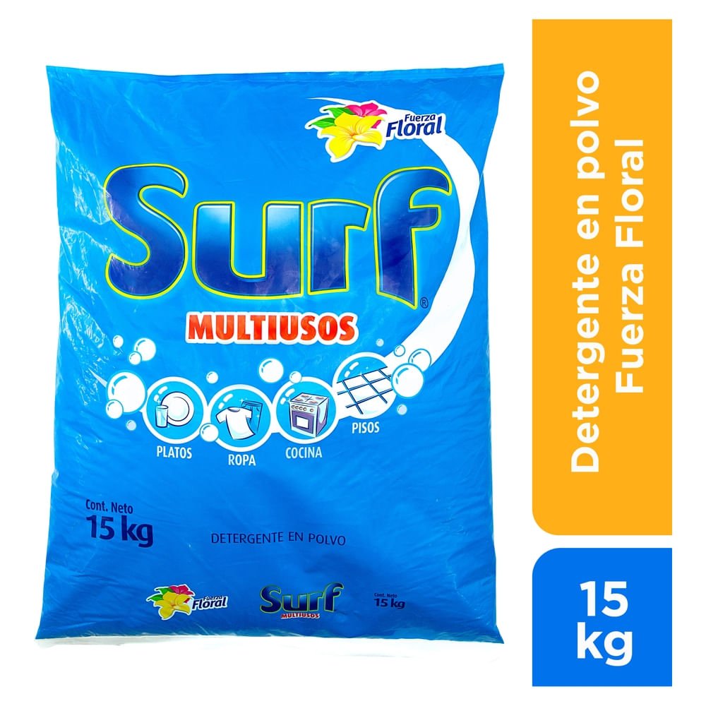 Detergente en Polvo Surf Fuerza Floral de 15000 g