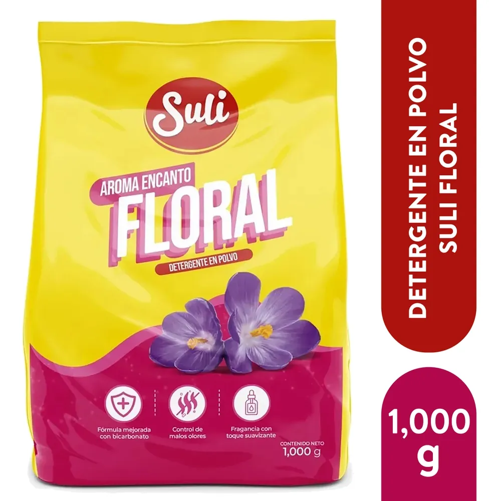 Detergente Suli en Polvo Aroma Floral - 1000 g