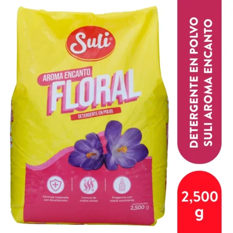 Detergente Suli en Polvo Aroma Floral - 2500 g