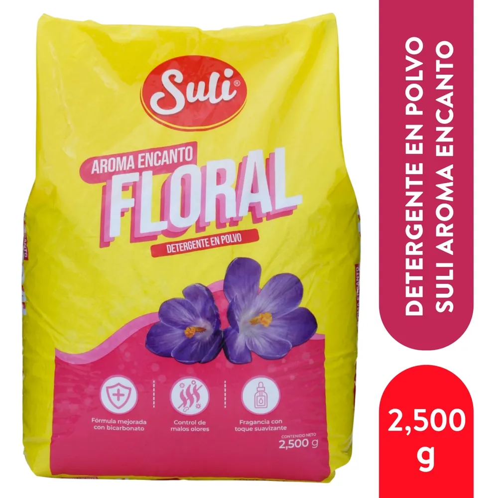 Detergente Suli en Polvo Aroma Floral - 2500 g