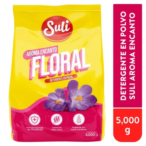 Detergente Suli en polvo aroma floral de 5000 g