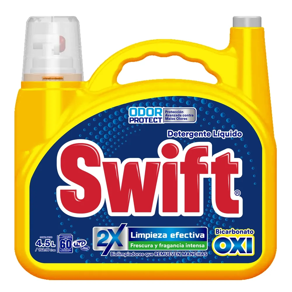 Detergente Swift Oxi líquido bicarbonato de 4.5 L
