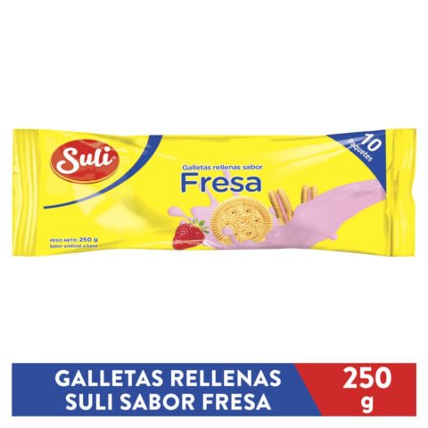 Galleta Suli Rellena Sabor De Fresa