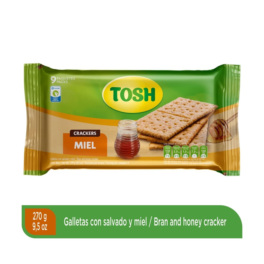 Galletas Miel Integral Tosh - 270g