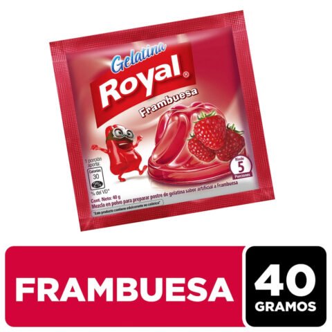 Gelatina En Polvo Royal Sabor Frambuesa Sobre -40 g para comprar online en Estados Unidos
