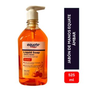 Jabón Líquido Equate Antibacterial Ámbar 525 ml