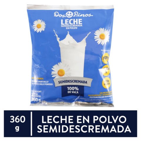 Leche Semidescremada Dos Pinos en Polvo - 360 g para comprar online en Estados Unidos