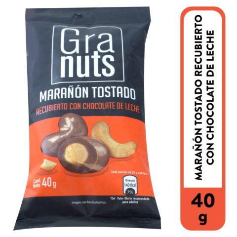 Marañón Granuts tostado cubierto de chocolate