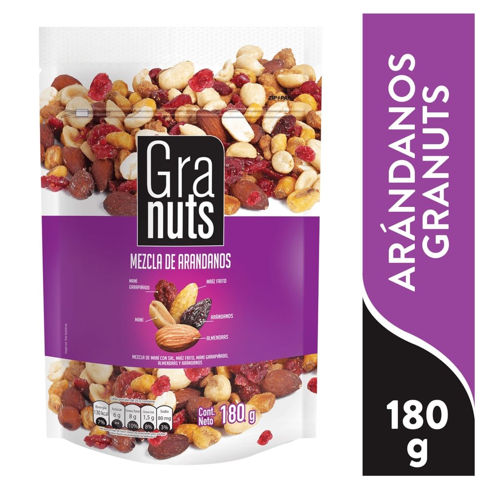 Mezcla de Arándanos Granuts - 180 g