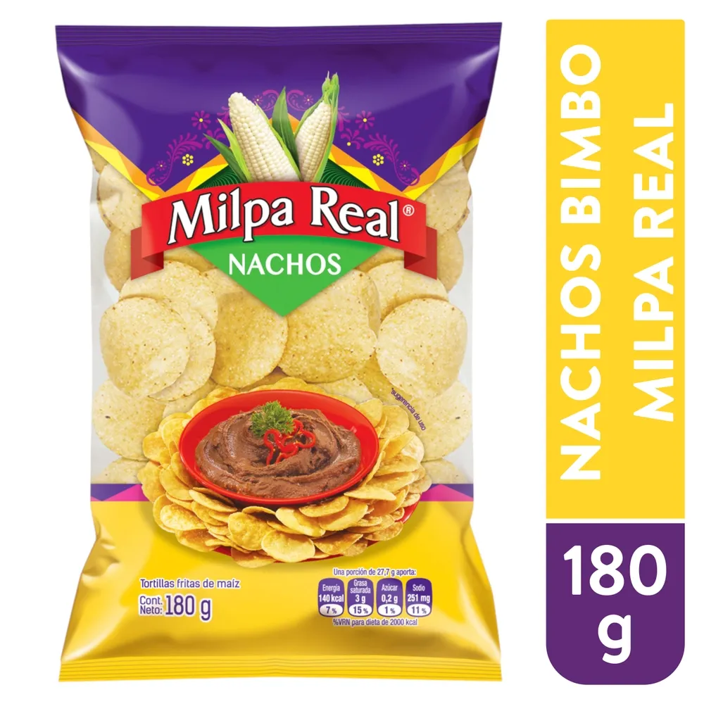 Nachos Bimbo Milpa Real - 180 g para comprar online en Estados Unidos