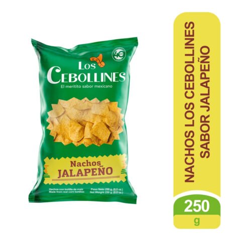 Nachos Los Cebollines sabor jalapeño - 250 g para comprar online en Estados Unidos