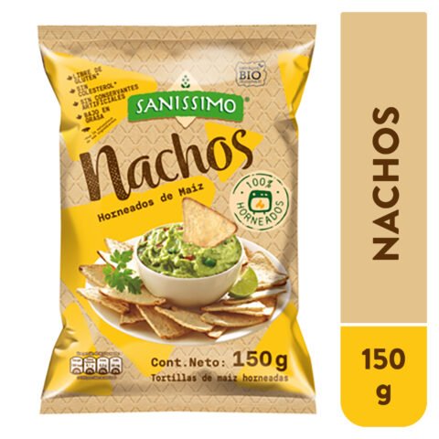 Nachos Sanissimo horneado de maíz libres de gluten - 150 g para comprar online en Estados Unidos