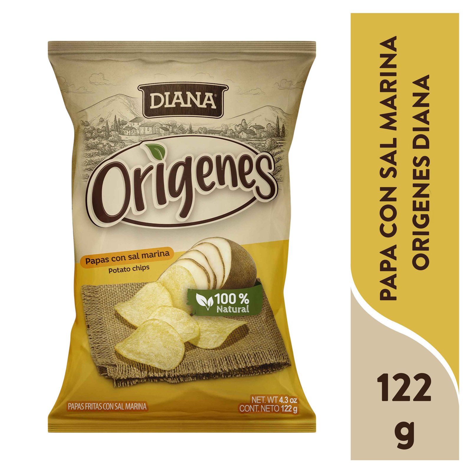 Papas Diana Origenes con Sal Marina - 122 g para comprar online en Estados Unidos