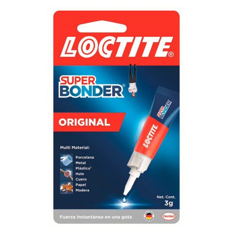 Pegamento Instantáneo Loctite Super Bonder Original de 3g