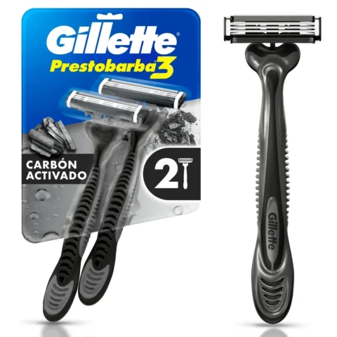 Rasuradora Gillette Prestobarba 3 Carbono - 2 Uds