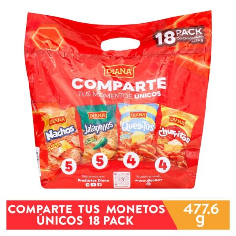 Snack Diana familiar surtiso 18 Pack - 477.6 g para comprar online en Estados Unidos