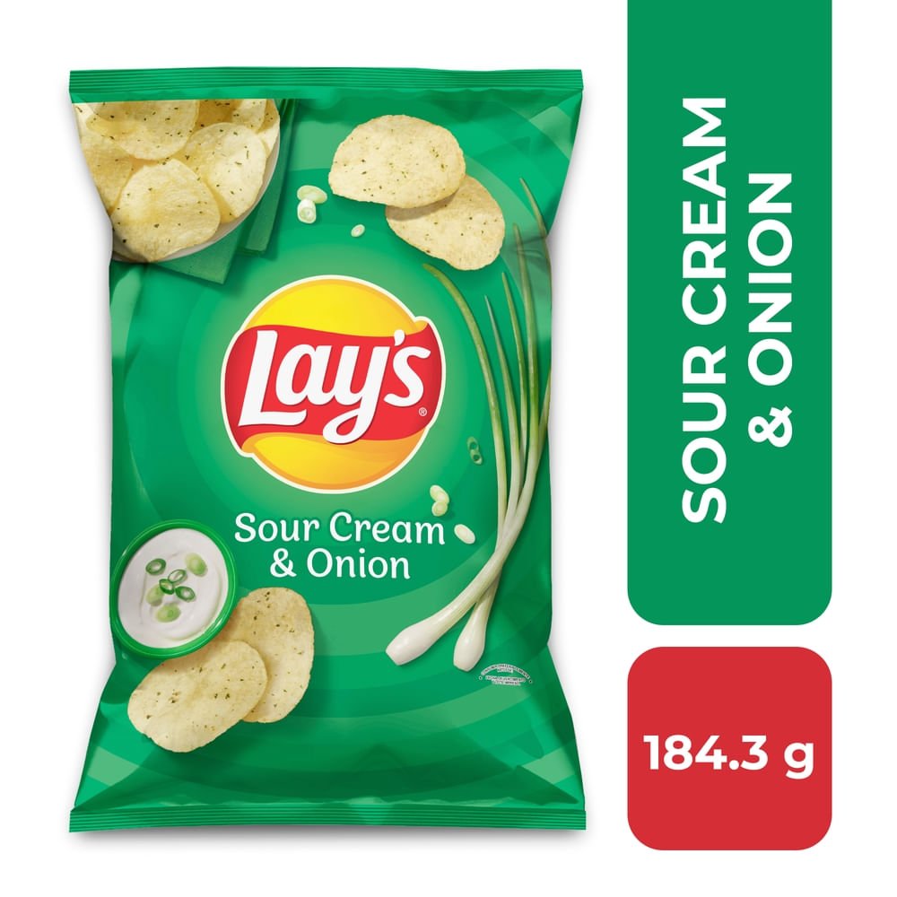 Snacks Frito Lay Lay's Sour Cream & Onion - 184.3 g para comprar online en Estados Unidos